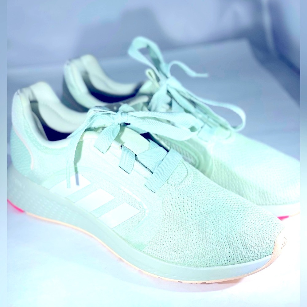 adidas Mint Green and White Athletic Shoes